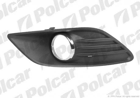 Решетка бампера переднего права Polcar 320527-4