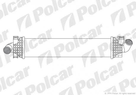 Радіатор повітря (інтеркулер) Polcar 3205J81 (фото 1)