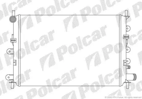 Радіатори охолодження ESCORT/ORION 90- Polcar 3206088