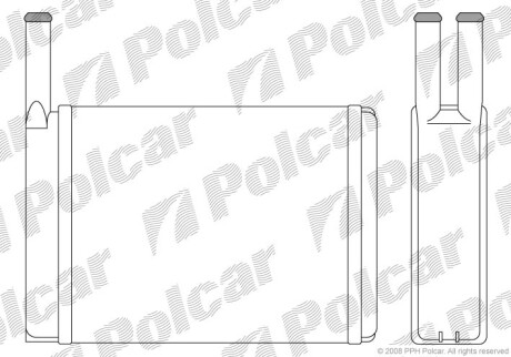 Радіатор обігріву Polcar 3208N81