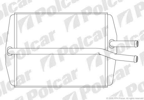 Радіатор обігріву Polcar 3210N81 (фото 1)