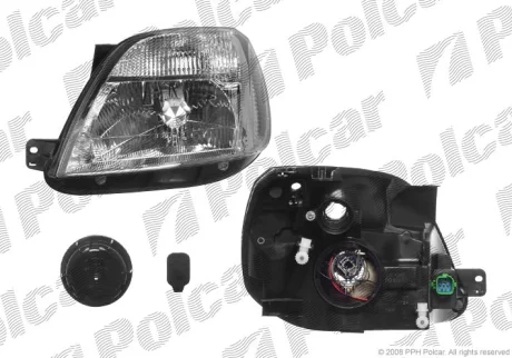 Фото фара основна | FORD FIESTA, 02- Polcar 3212101E Фара основна | FORD FIESTA, 02- Polcar 3212101E