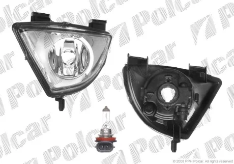 Фара передняя | FORD FIESTA, 02- Polcar 3212300E