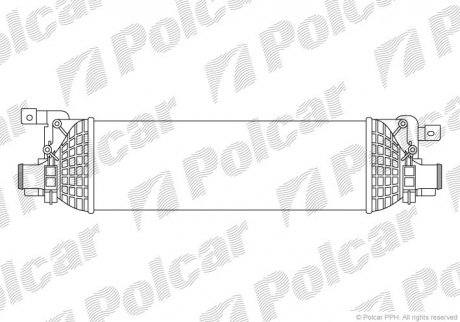 Радиатор воздуха (интеркулер) Polcar 3212J81 (фото 1)
