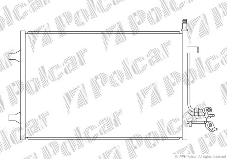 Радіатор кондиціонера Polcar 3212K8C2S (фото 1)