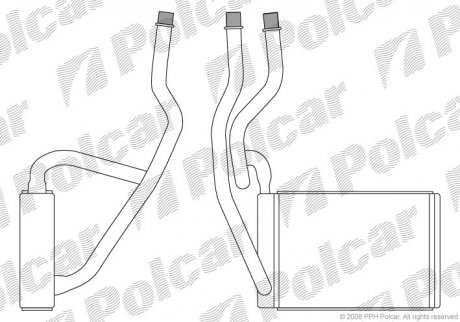 Радиатор печки Polcar 3212N81