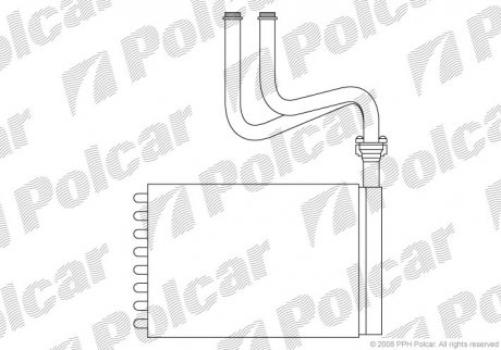 Радиатор печки Polcar 3216N81