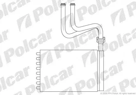 Радіатор пічки Polcar 3216N81