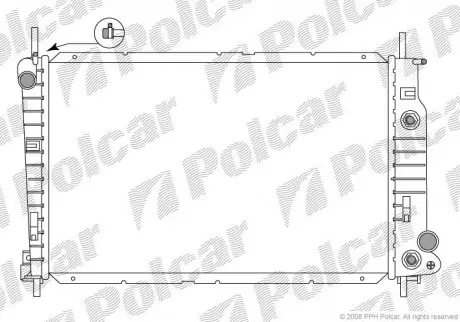 Радиатор охлаждения Polcar 3217084