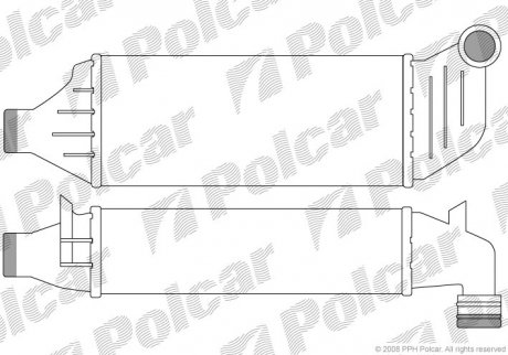 Радиатор воздуха (интеркулер) Polcar 3217J81