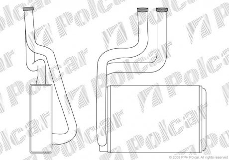 Радіатор пічки Polcar 3217N81