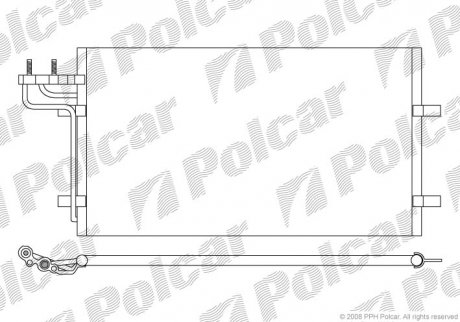 Радиатор кондиционера Polcar 3235K8C1