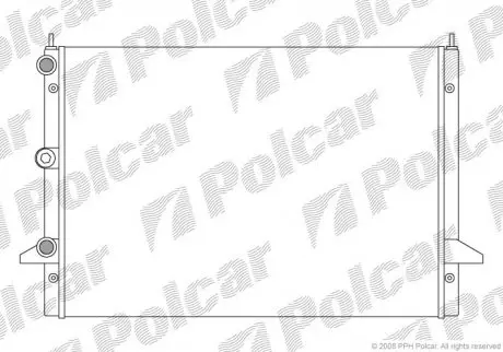 Радиатор двигателя Polcar 324008A2