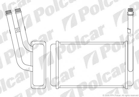 Радіатор пічки Polcar 3244N82