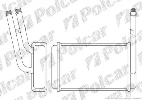 Радіатор пічки Polcar 3244N82