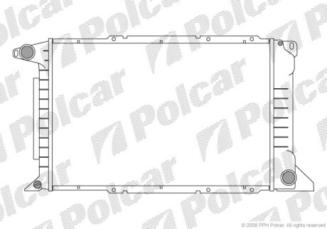 Радіатор двигуна Polcar 3246083 (фото 1)