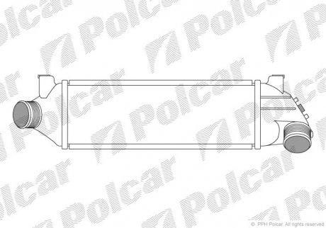 Радіатор повітря (інтеркулер) Polcar 3247J82