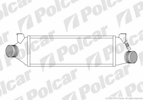 Радиатор воздуха (интеркулер) Polcar 3247J83