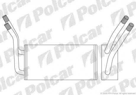 Радиатор печки Polcar 3247N81