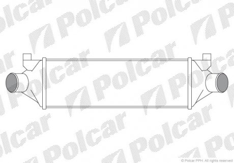 Радіатор повітря (інтеркулер) Polcar 3248J82