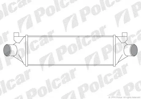 Радіатор повітря (інтеркулер) Polcar 3248J82X