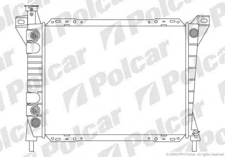 Радиатор двигателя Polcar 3255081