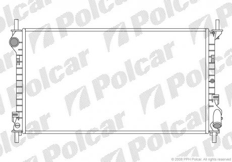 Радіатор Ford Transit Connect 1.8TD Polcar 3256083 (фото 1)