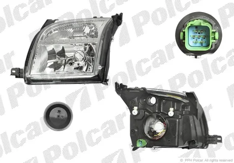 Фара основная | FORD FUSION, 02- Polcar 3257100E