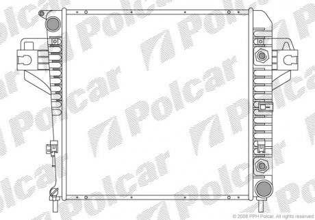 Радиатор охлаждения Polcar 3410081