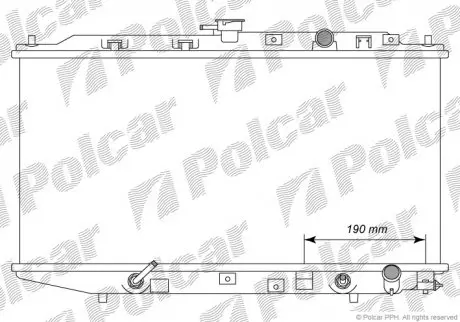 Радиатор охлаждения Polcar 3805081