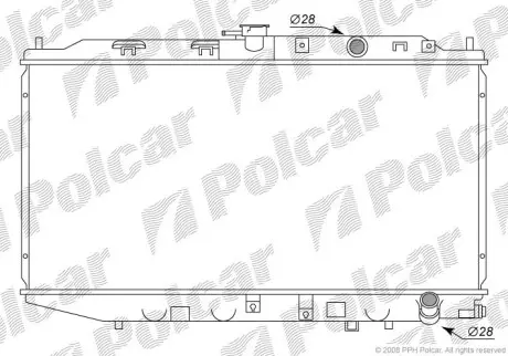 Радіатор двигуна Polcar 3805083