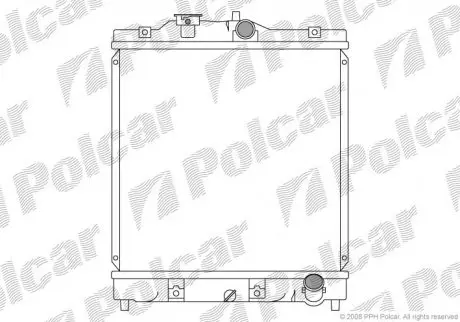 Радиатор двигателя Polcar 3807081