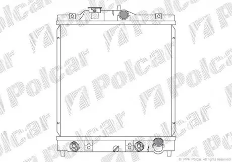 Радиатор охлаждения Polcar 3807087