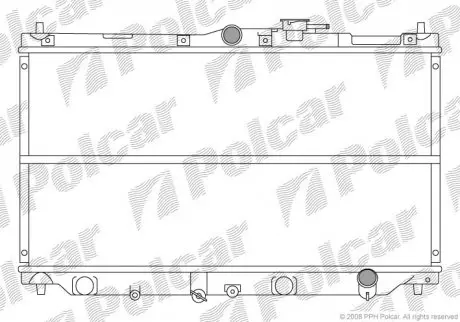 Радиатор охлаждения Polcar 3817081