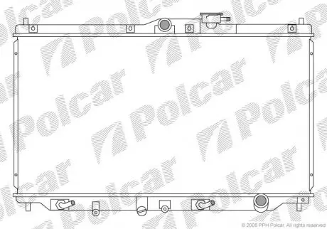 Радиатор охлаждения Polcar 3817082