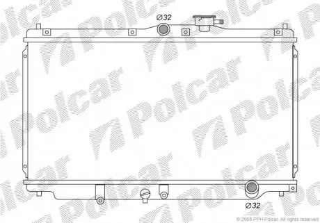 Радиатор охлаждения Polcar 3817083