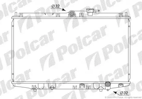 Радиатор охлаждения Polcar 3818085
