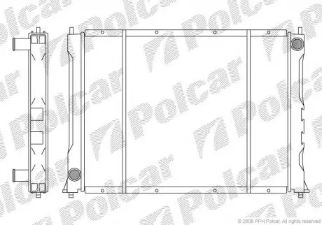 Радиатор охлаждения Polcar 3819083