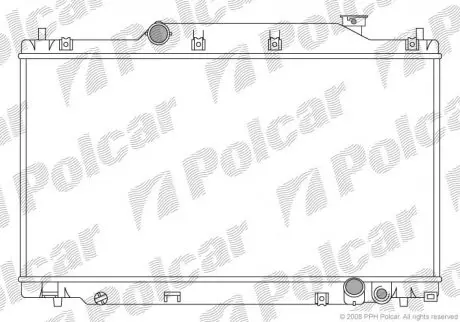 Радиатор охлаждения Polcar 3825083