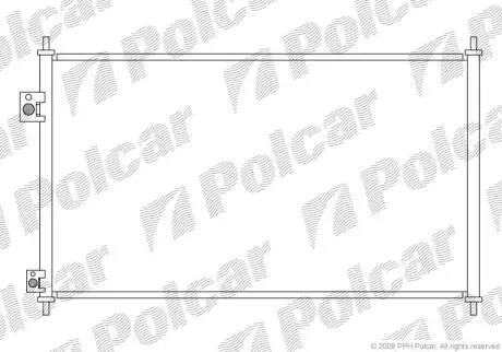 Радіатор кондиціонера Polcar 3825K8C1S