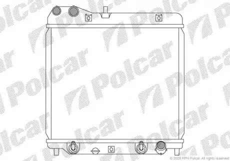 Радіатор охолодження Polcar 3835081