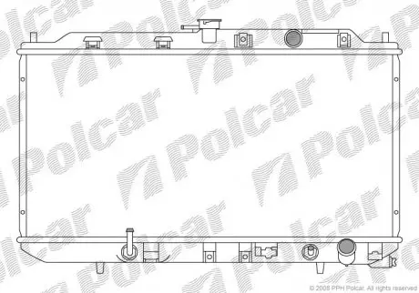 Радиатор двигателя Polcar 3851083