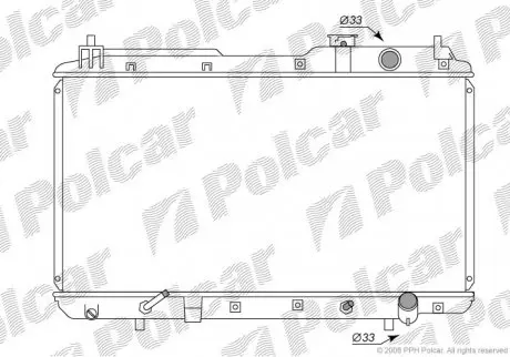 Радіатор охолодження Polcar 3875081