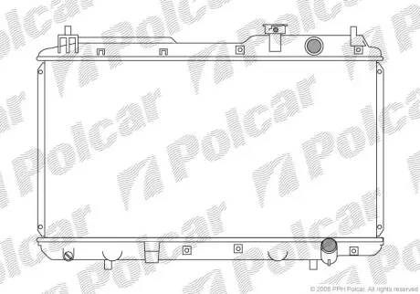 Радіатор двигуна Polcar 3875082