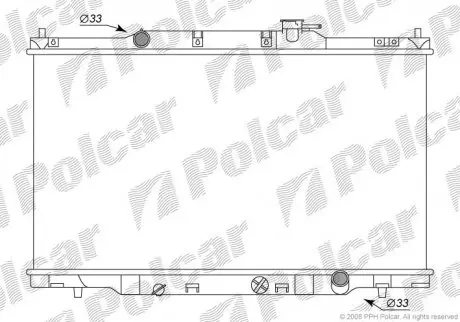 Радиатор охлаждения Polcar 3876081