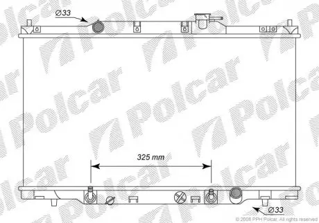 Радіатор охолодження Polcar 3876082