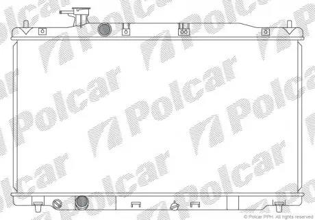 Радіатор охолодження Polcar 3878081