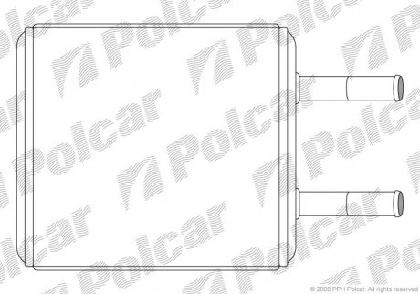 Радіатор пічки Polcar 4005N81