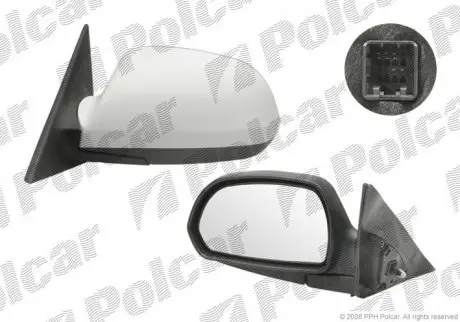 Зеркало наружное Polcar 4013514M