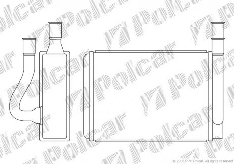 Радиатор печки Polcar 4021N81